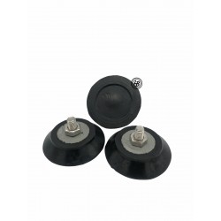 Gummifot 60mm med skruv