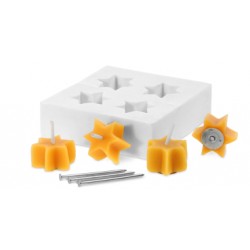 Gjutform 4st stjärna 3 x 2 cm