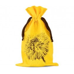 Tygpåse gul "blomma"